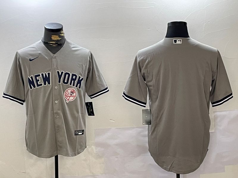 Men New York Yankees Blank Grey Game 2024 Nike MLB Jersey style 102719->new york yankees->MLB Jersey